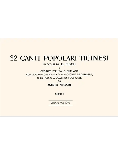 Canti popolari ticinesi 1